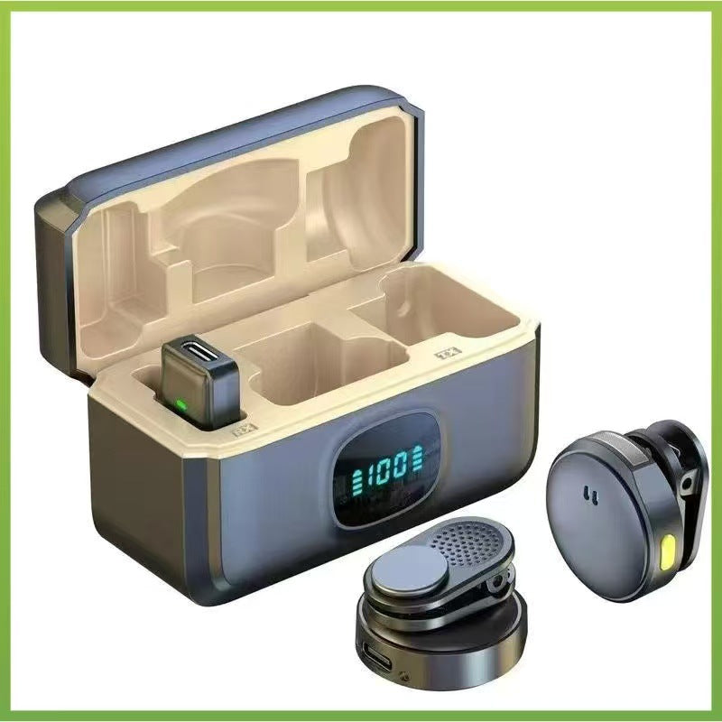 Clip-on 2-in-1 Wireless Live Streaming Microphone