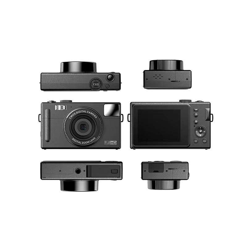 Digital Camera High-Definition Imaging: 3.0-inch large screen with 48-megapixel resolution for clear photos and videos.