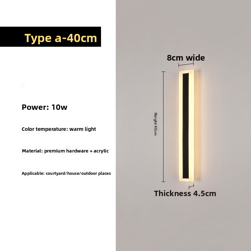 LED Wall Light, LED Technology: Features high-quality LED chips from Sanan Optoelectronics with over 100 LED beads for bright and efficient illumination.
