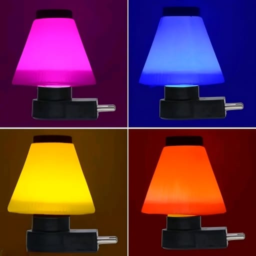 Charkee 0.5W Umbrella Shape LED Night Lamp with Low Power with Plug for,Living Room Pack of 4