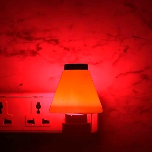 Charkee 0.5W Umbrella Shape LED Night Lamp with Low Power with Plug for,Living Room Pack of 4