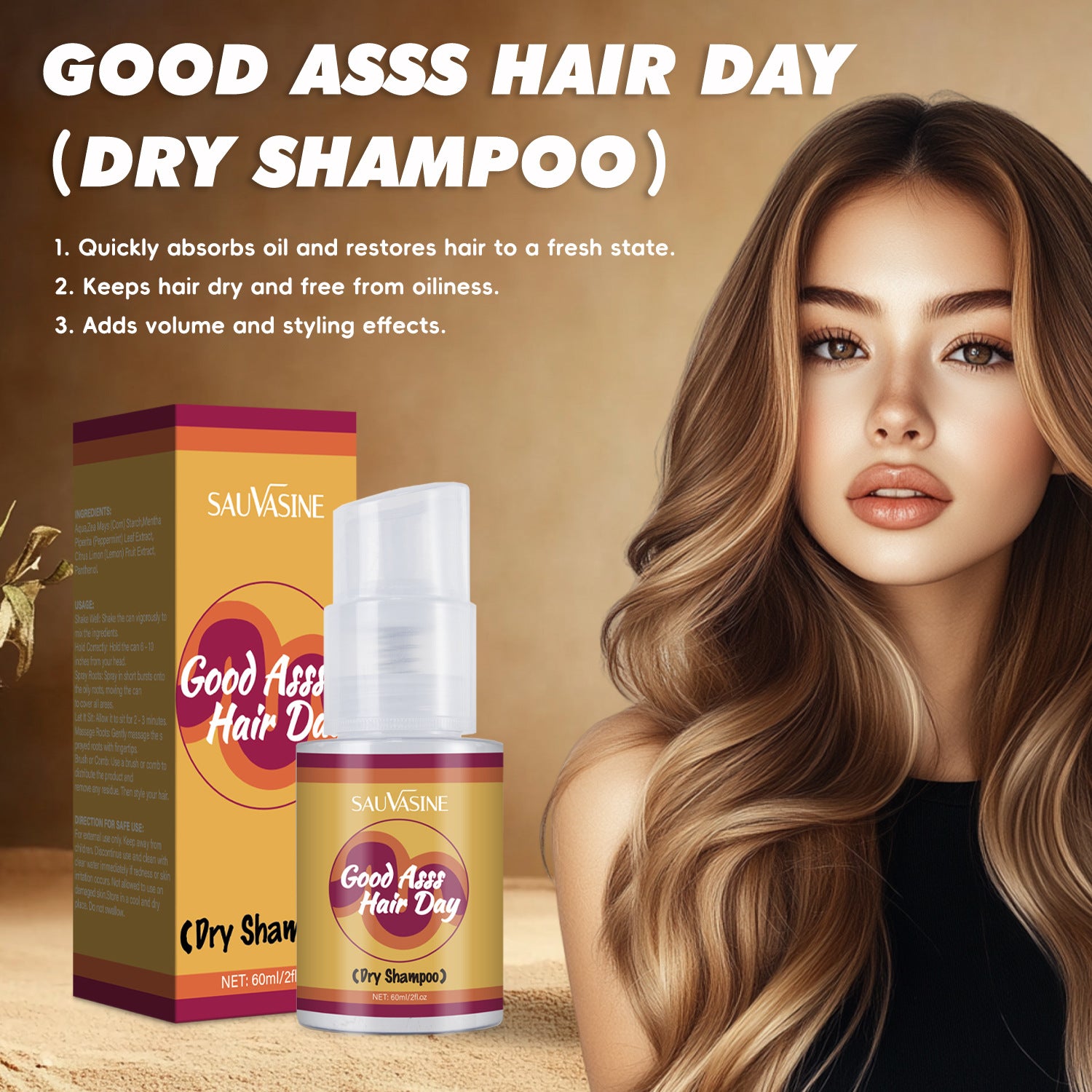 Dry Repair Disposable Dry Hair Spray