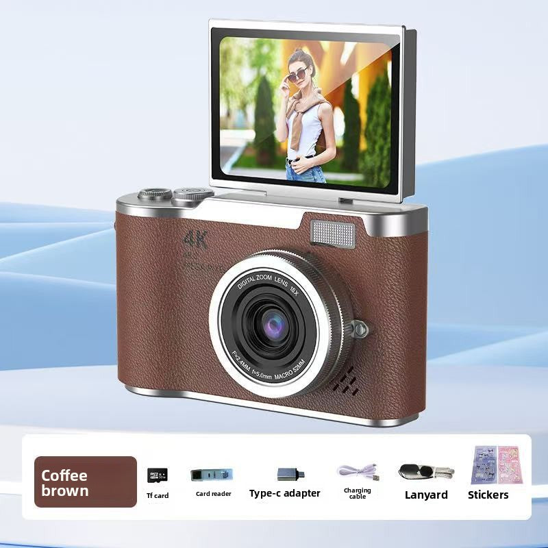 Digital Camera 4K Resolution: Delivers ultra-high definition imaging for crisp