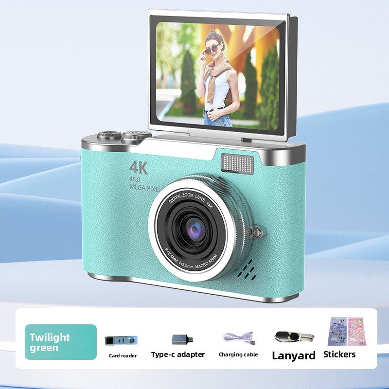 Digital Camera 4K Resolution: Delivers ultra-high definition imaging for crisp