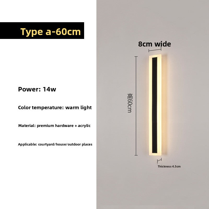LED Wall Light, LED Technology: Features high-quality LED chips from Sanan Optoelectronics with over 100 LED beads for bright and efficient illumination.