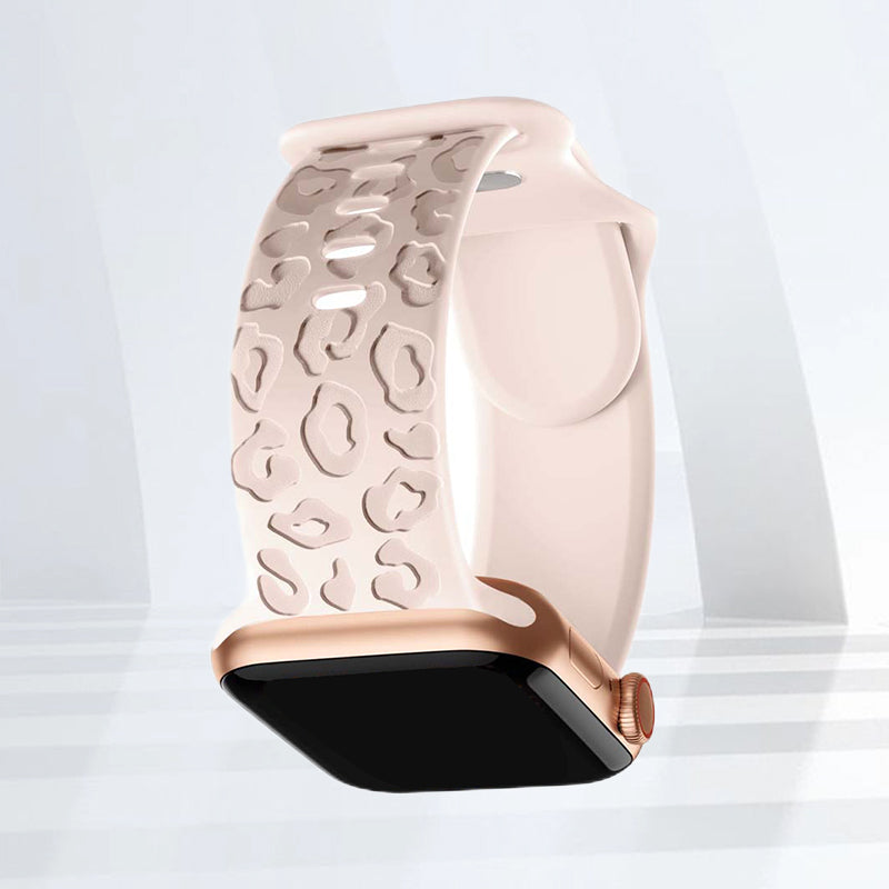 Engraved Apple Watch Band Features personalized engraved patterns for a unique aesthetic.
