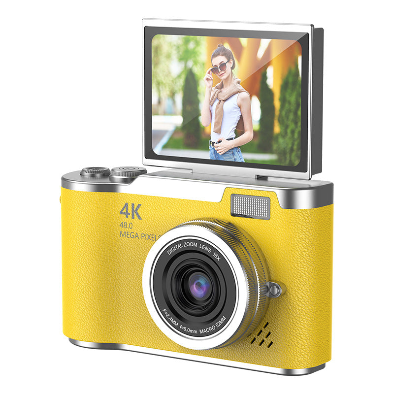 Digital Camera 4K Resolution: Delivers ultra-high definition imaging for crisp