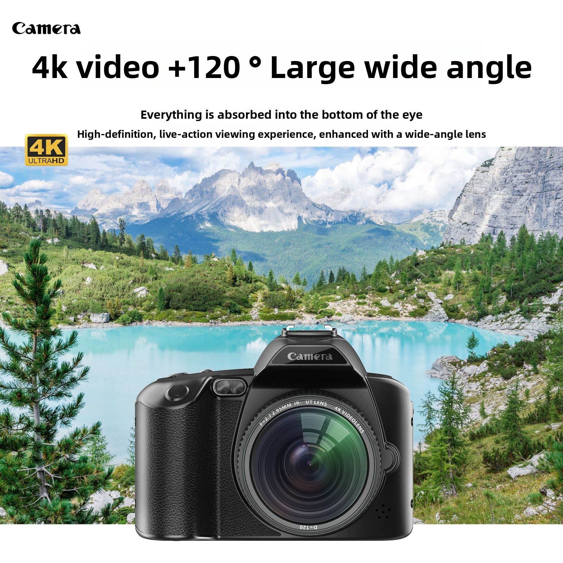 4K HD Resolution: Captures stunning 4K high-definition videos and 64MP photos