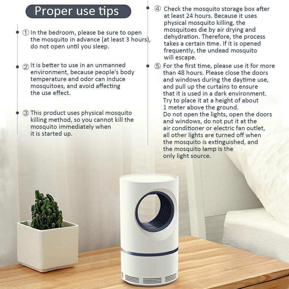 Eco Friendly Electronic LED Mosquito Killer Machine Trap Lamp, Theory Screen Protector Mosquito Killer lamp for House ome, USB Powered Electronic (Bug Zapper Electric Mosquito Lamp)