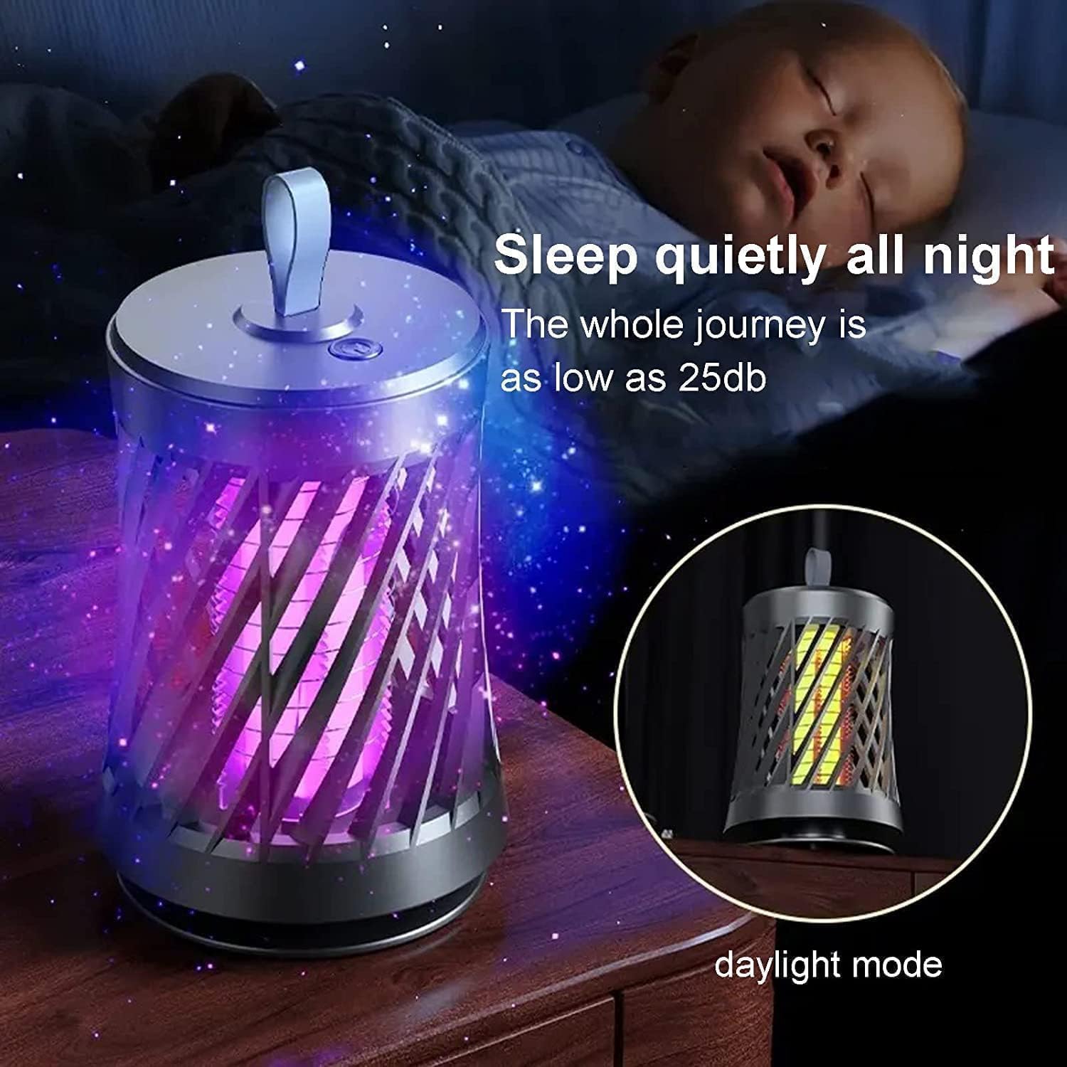 Eco Friendly Electronic LED Mosquito Killer Machine Trap Lamp, Theory Screen Protector Mosquito Killer lamp for House ome, USB Powered Electronic (Bug Zapper Electric Mosquito Lamp)