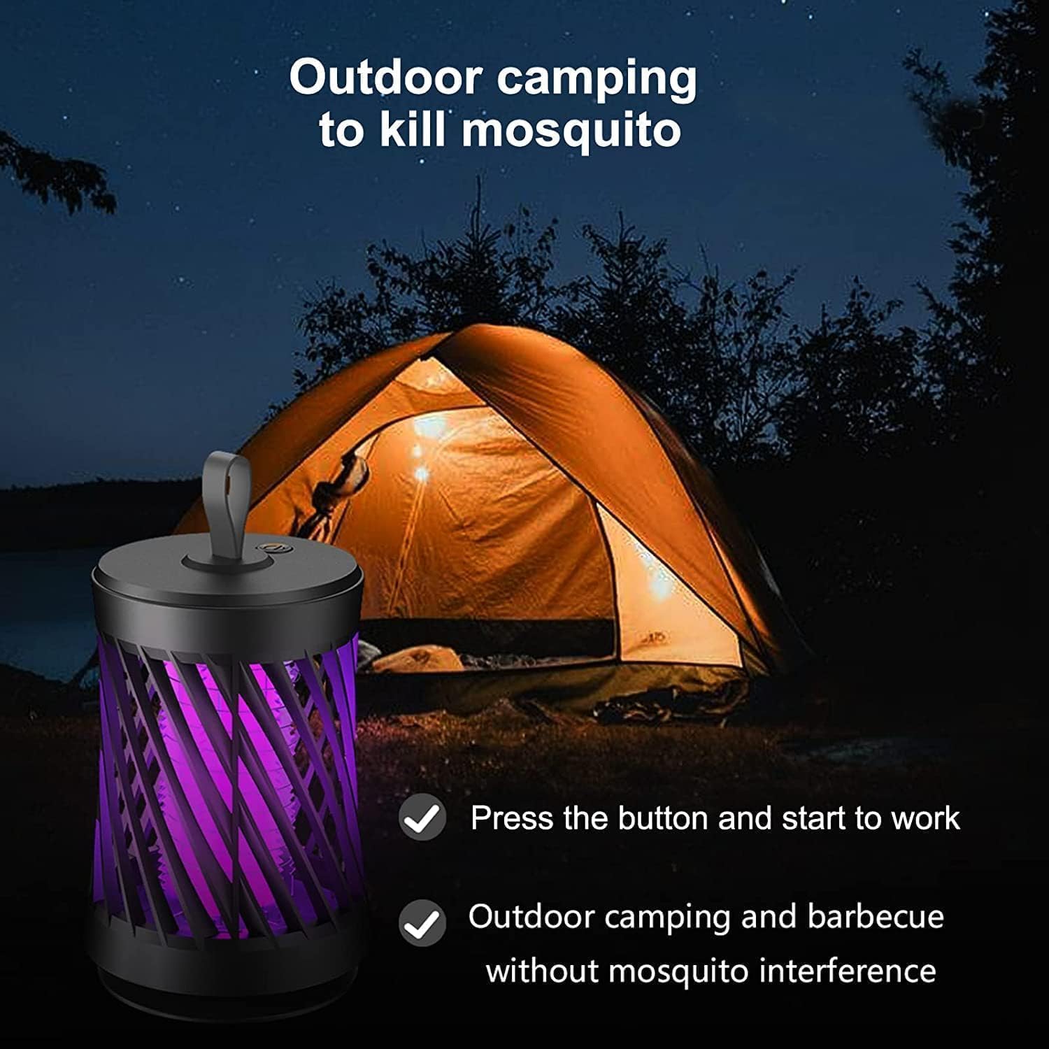 Eco Friendly Electronic LED Mosquito Killer Machine Trap Lamp, Theory Screen Protector Mosquito Killer lamp for House ome, USB Powered Electronic (Bug Zapper Electric Mosquito Lamp)