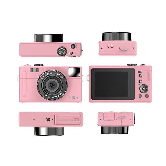 Digital Camera High-Definition Imaging: 3.0-inch large screen with 48-megapixel resolution for clear photos and videos.