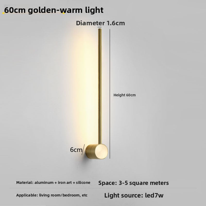 Nordic Linear LED Wall Light Modern Ambient Lighting