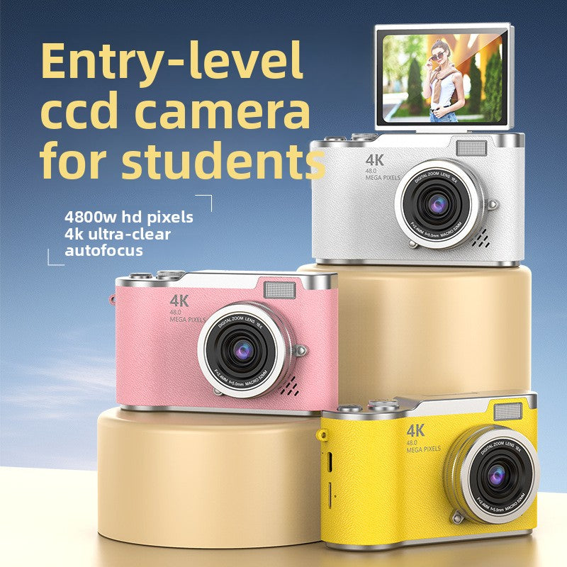 Digital Camera 4K Resolution: Delivers ultra-high definition imaging for crisp