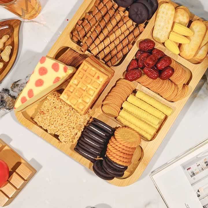 Bamboo Snack Tray Dry Fruit Plate