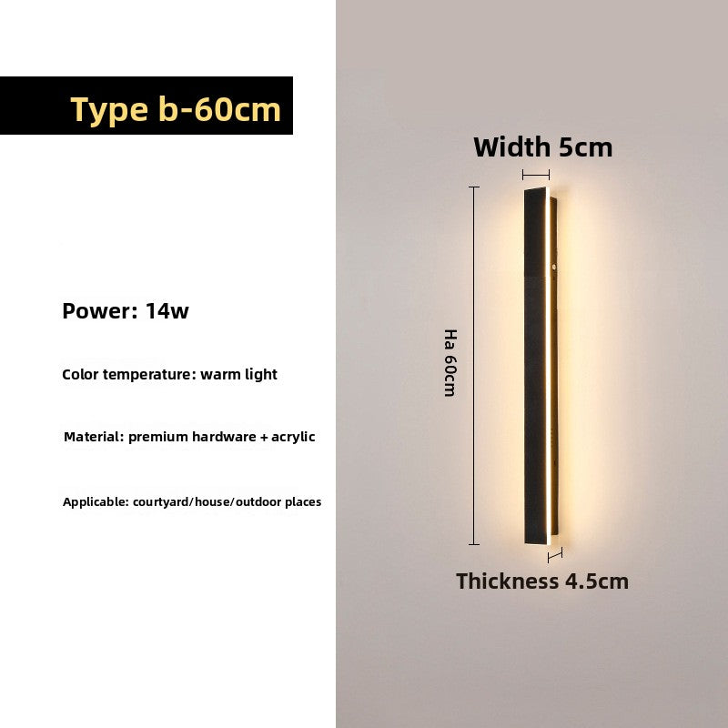 LED Wall Light, LED Technology: Features high-quality LED chips from Sanan Optoelectronics with over 100 LED beads for bright and efficient illumination.