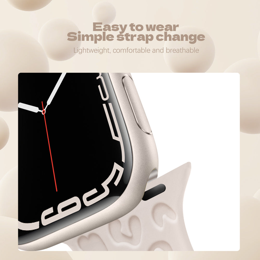 Engraved Apple Watch Band Features personalized engraved patterns for a unique aesthetic.