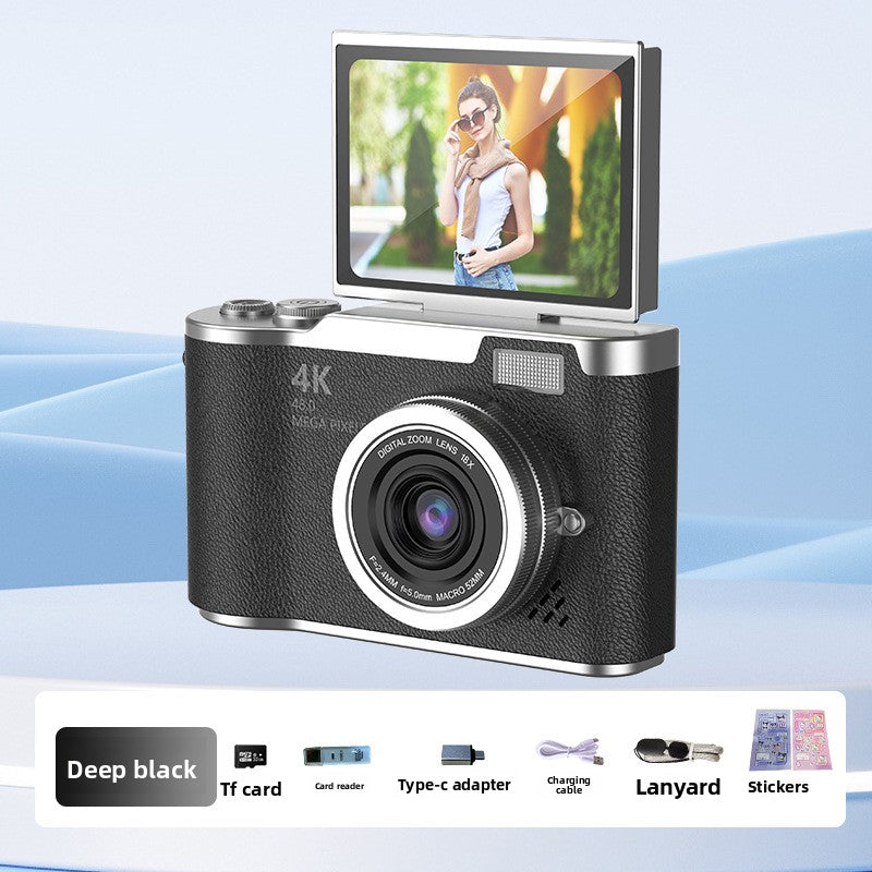 Digital Camera 4K Resolution: Delivers ultra-high definition imaging for crisp