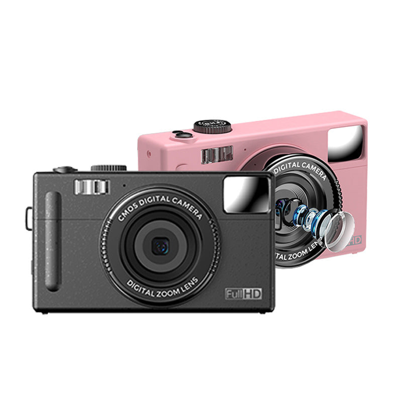 Digital Camera High-Definition Imaging: 3.0-inch large screen with 48-megapixel resolution for clear photos and videos.