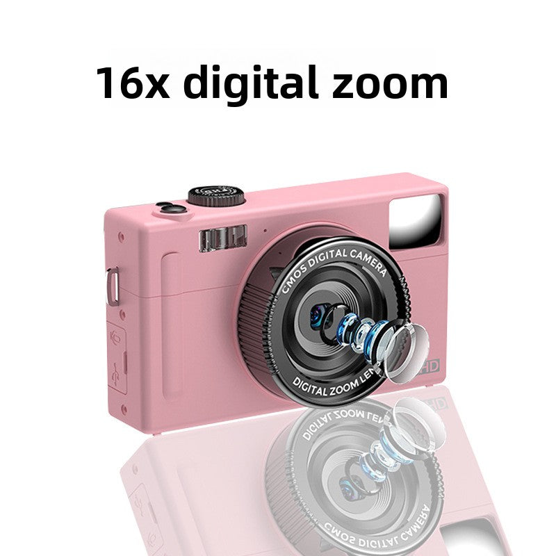 Digital Camera High-Definition Imaging: 3.0-inch large screen with 48-megapixel resolution for clear photos and videos.